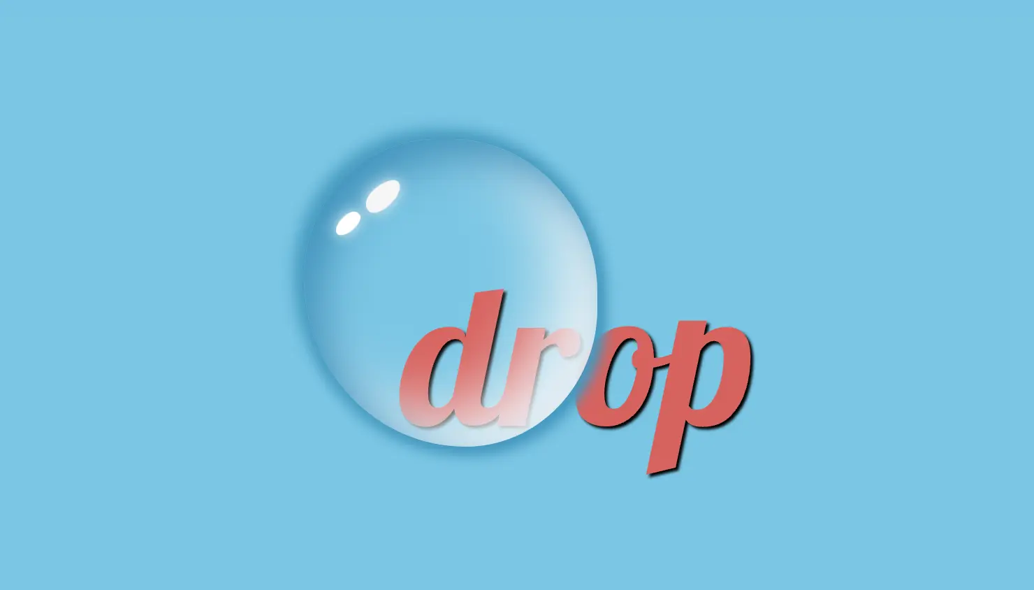 CSS Water Drop Effect: How to Make Text Look Wet & Glossy