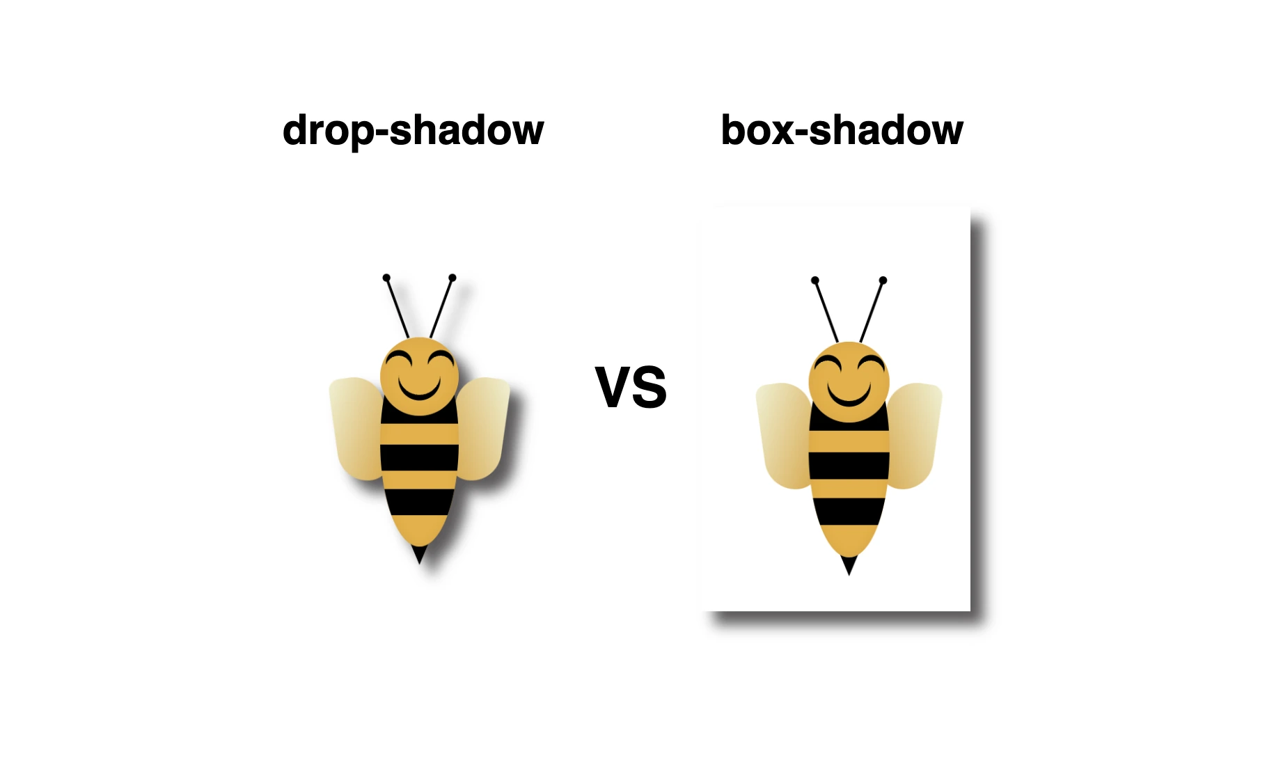 Drop-shadow VS Box-shadow: What is the difference?