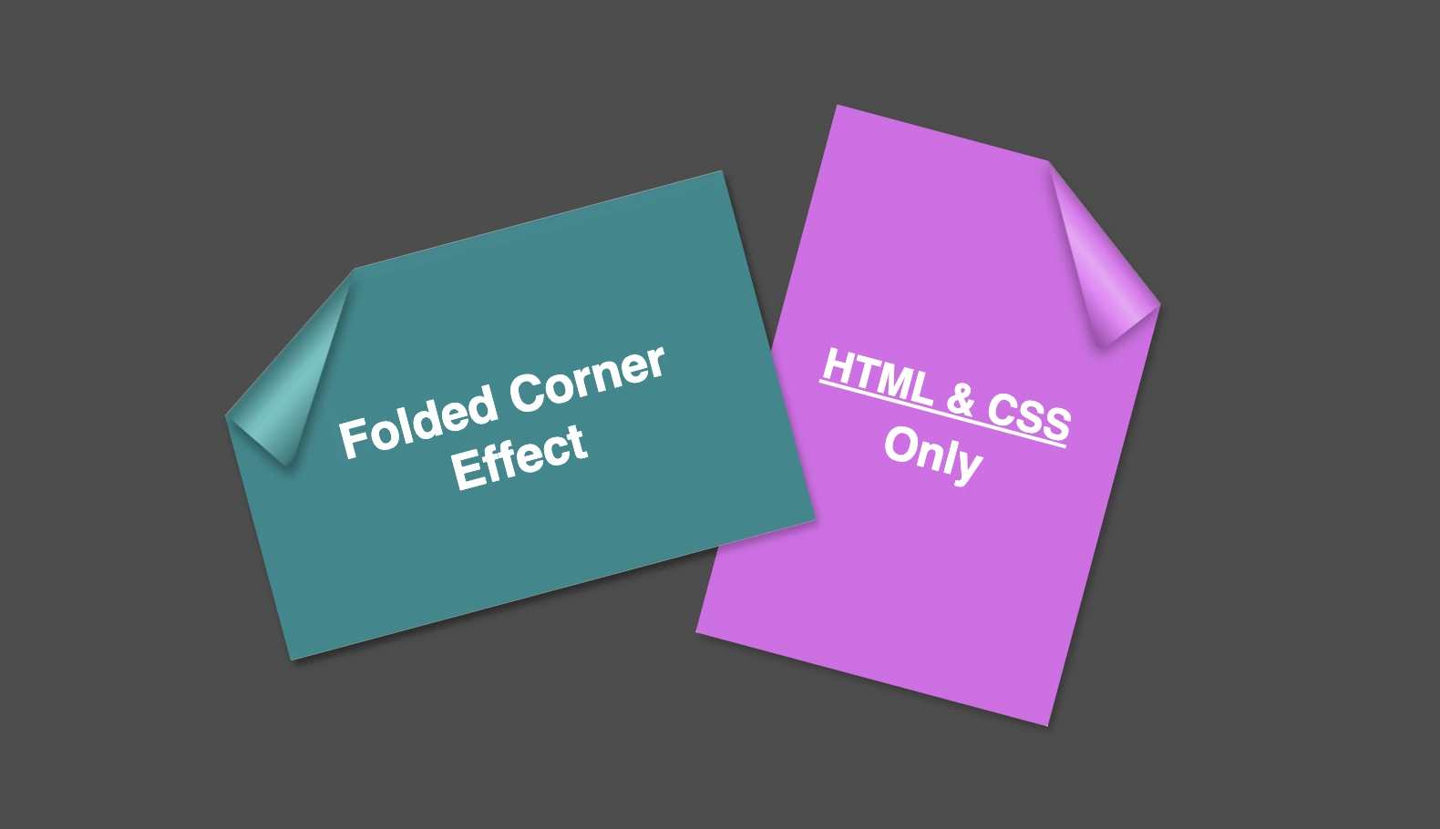 Make a Unique Folded Corner Effect Utilizing the clip-path CSS Property