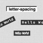 Repeating the phrase "Hello World" with different letter spacing
