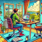 Remote jobs, developer working